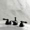 Kingston Brass KS3960AL 8" Widespread Bathroom Faucet, Matte Black KS3960AL - alternate 3